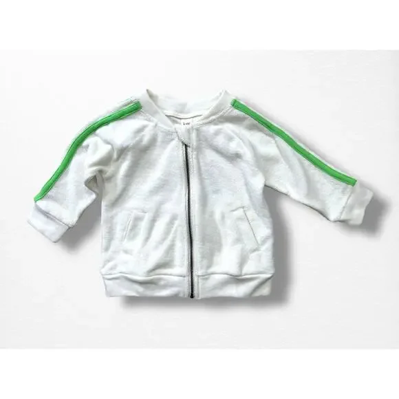 NWT Kate Quinn Organic Retro Stripe Track Jacket, 12-18 Months - Picture 7 of 8